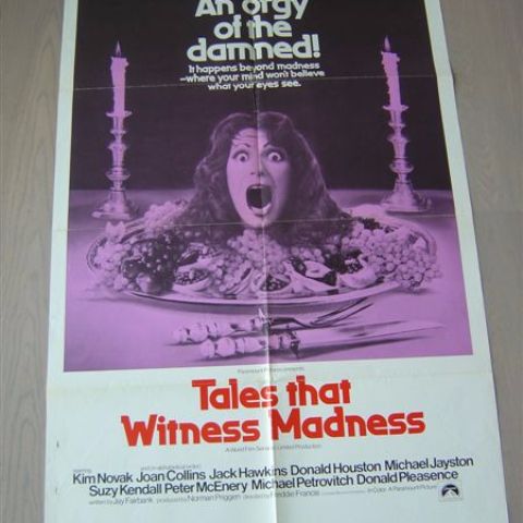'Tales that witness madness' (director Freddie Francis) 1973 U.S. one-sheet